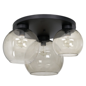 Luminex Bollar 3289 plafon lampa sufitowa 3x60W E27 dymiony/czarny - wysyłka w 24h