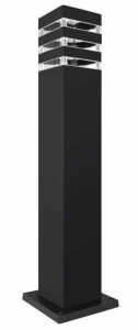 LVT Malibu 2078 lampa stojąca ogrodowa zewnętrzna oprawa słupek kwadratowy 60cm IP54 1x60W E27 czarna - wysyłka w 24h