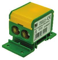 Blok rozdzielczy Pawbol E.4095/Ż-Z 4x2,5-25 mm2/4x2,5-16 mm2 żółty/zielony - wysyłka w 24h