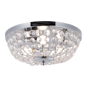 Zuma Line Cosi RLX94775-3 plafon lampa sufitowa 3x40W E14 srebrny / transparentny - wysyłka w 24h