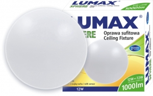 Plafon Lumax Sphere 12W 720LM 830 120st 3000k LO1220P - WYPRZEDAŻ. OSTATNIE SZTUKI! - wysyłka w 24h
