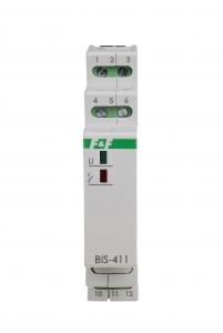 Przekaźnik bistabilny F&F BIS-411M-LED 16A 1NO 230V AC do LED z pamięcią pozycji styku na szynę DIN - wysyłka w 24h