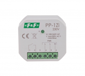 Przekaźnik elektromagnetyczny F&F  do LED 160A/20ms 16A 1NO 100-265V AC monostabilny do puszki fi 60 PP-1Z-LED-230V - wysyłka w 24h