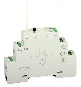 Przekaźnik radiowy bistabilny F&F F&Wave FW-R2D dwukanałowy 2x16A 2NO 85-265V AC/DC na szynę DIN - wysyłka w 24h