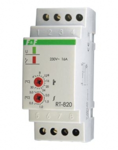 Regulator temperatury F&F RT-822 30-60st C 16A 1NO/NC 230V AC na szynę DIN z sondą RT - wysyłka w 24h